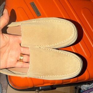 Zara Beige Suede Men's Slip-Ons